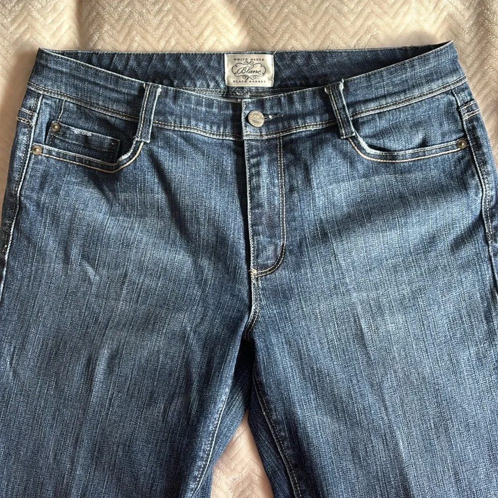 White House Black Market Blanc Jeans Size 12R - Picture 2 of 7